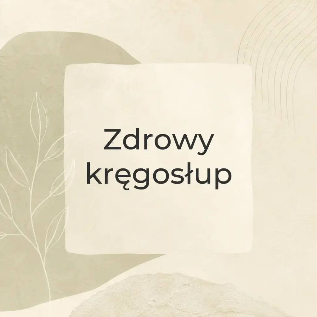 zdrowy kręgosłup